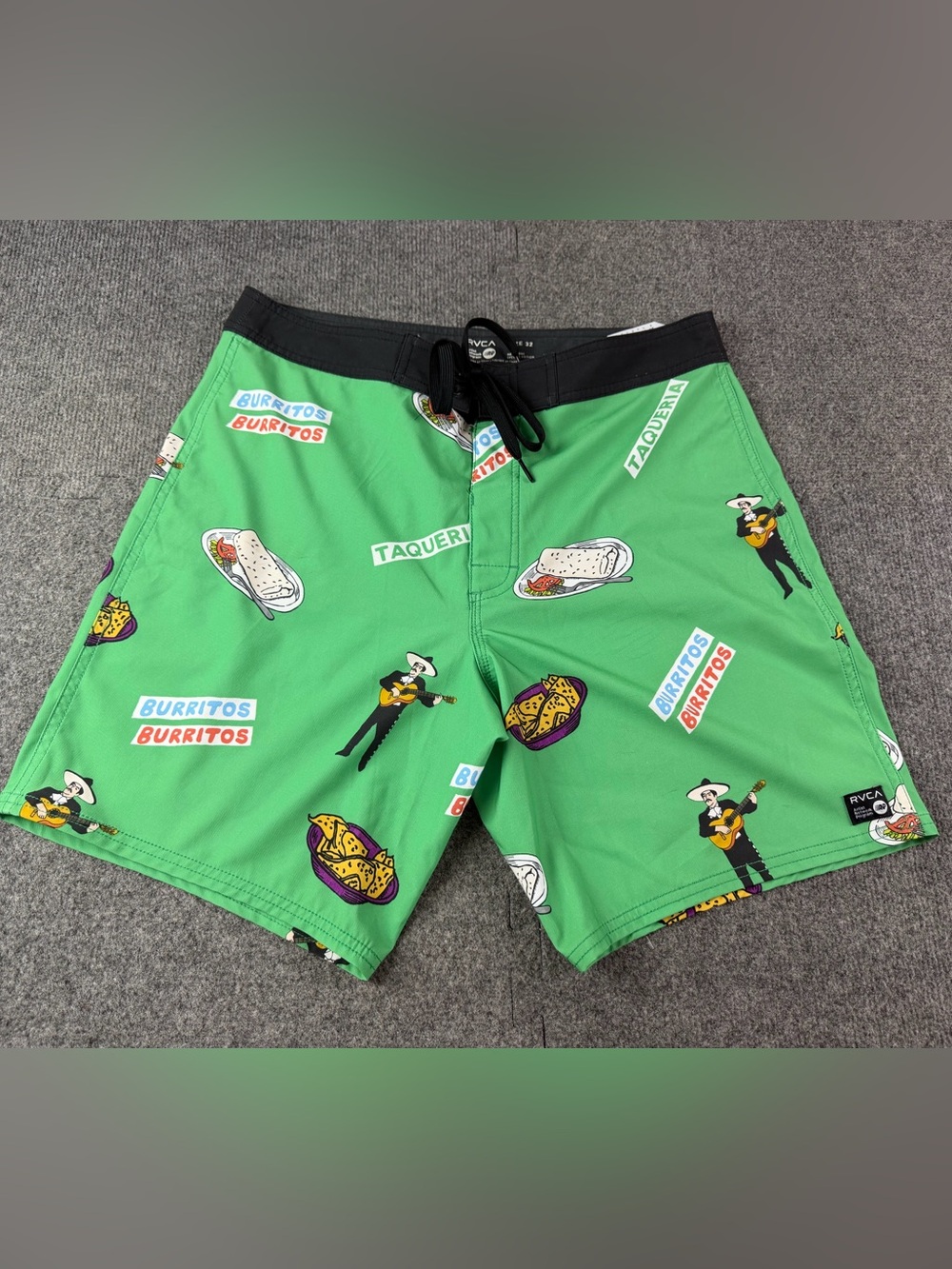 RVC Hot Fudge Special Edition Mens Boardshorts Size 32 Multicolor